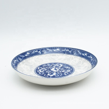 Atacado prato de cerâmica branco prato de jantar de porcelana